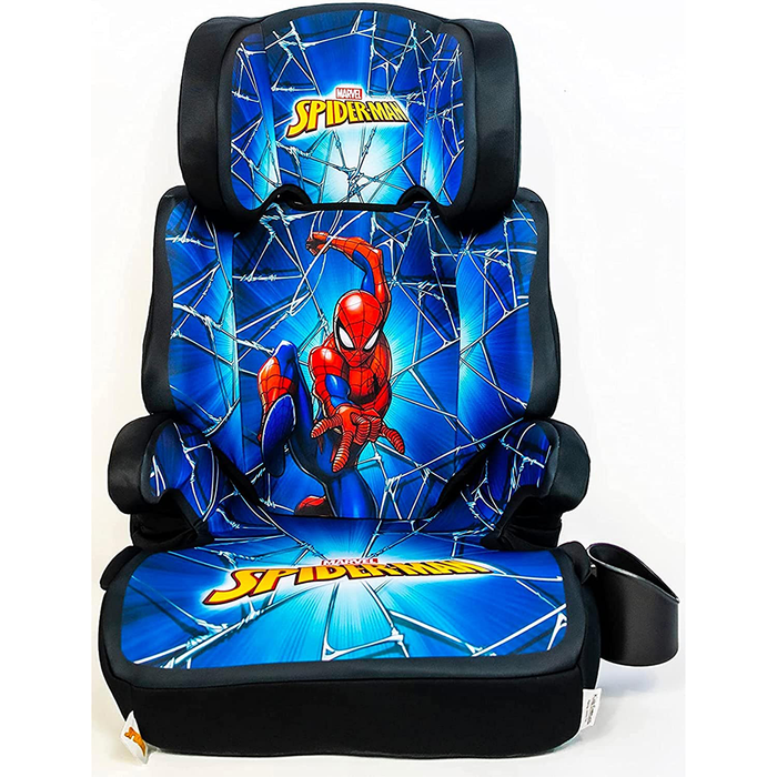 Spider-Man High Back Booster Car Seat, Spider-Man Blue Suit