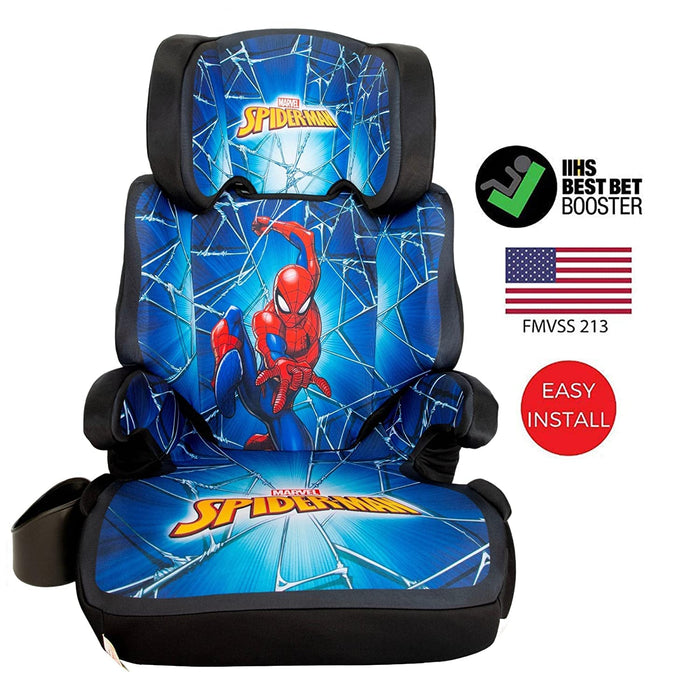 Spider-Man High Back Booster Car Seat, Spider-Man Blue Suit