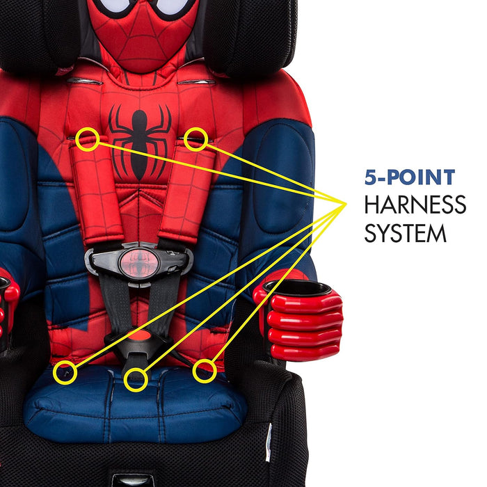 Spider-Man 2-in-1 Harness Booster Car Seat