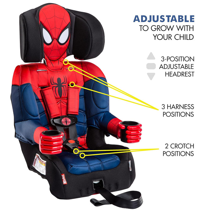 Spider-Man 2-in-1 Harness Booster Car Seat