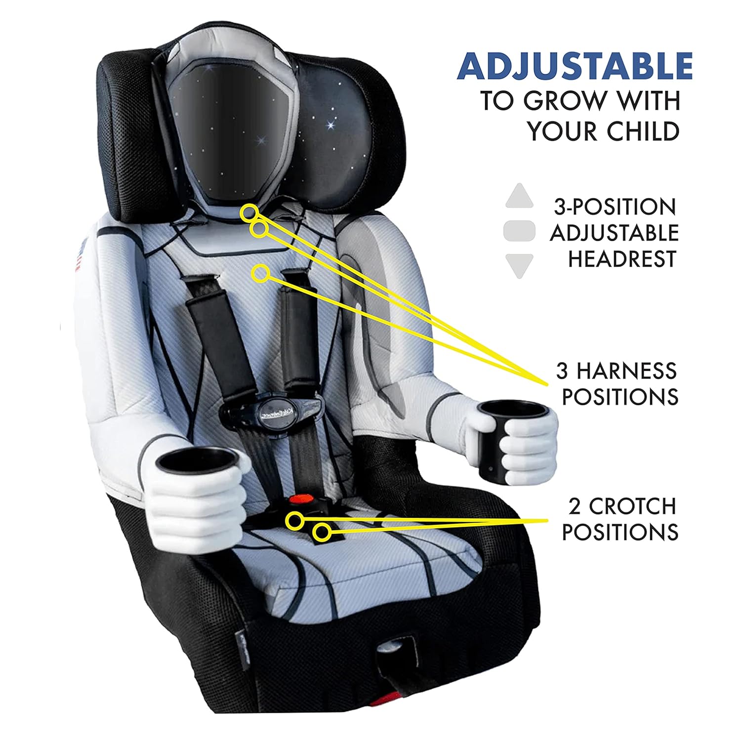 Astronaut 2-in-1 Harness Booster Car Seat