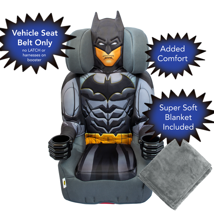 DC Comics Convertible Batman High Back Booster Car Seat KidsEmbrace