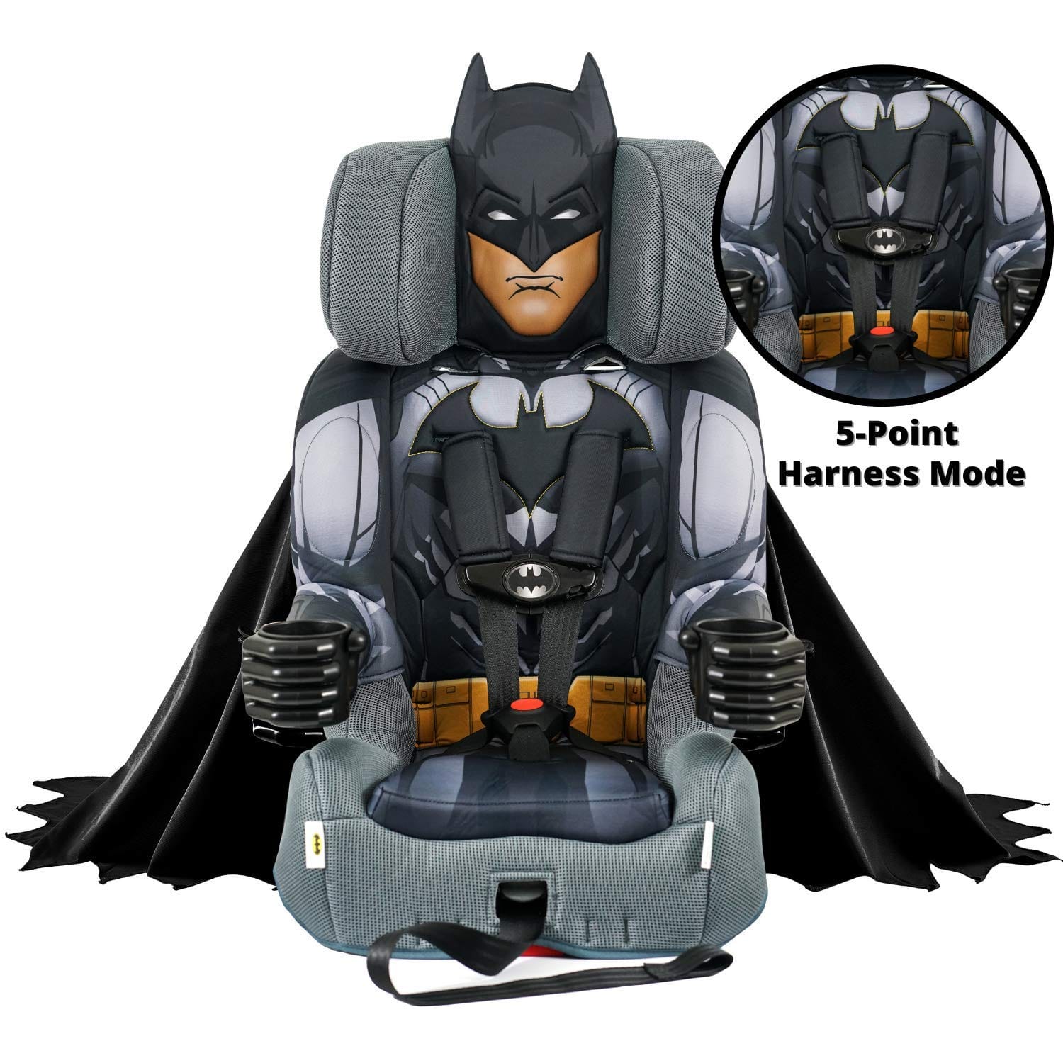 Batman Caped Crusader 2-in-1 Harness Booster Car Seat
