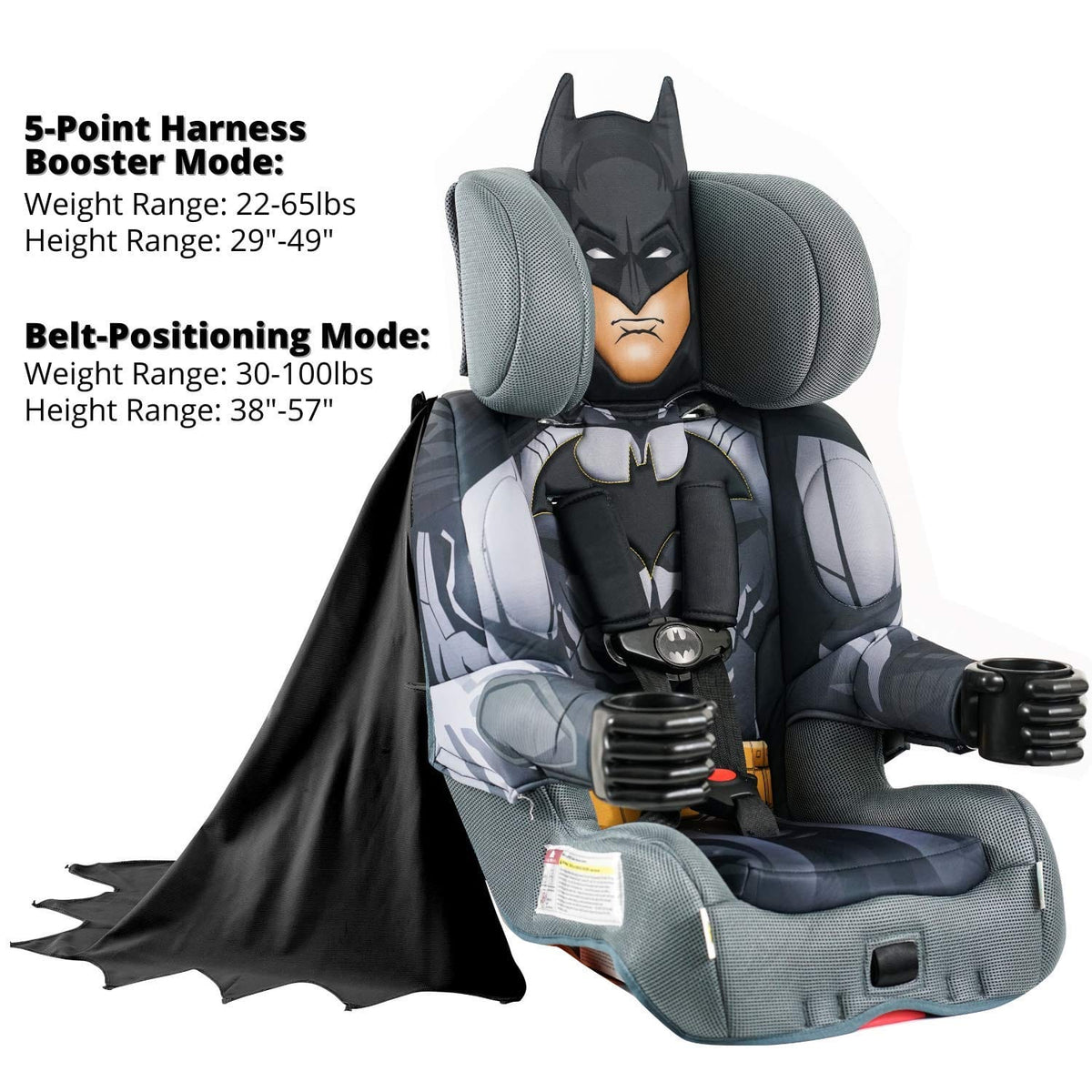 BATMAN • Black | 2-in-1 Car Seat