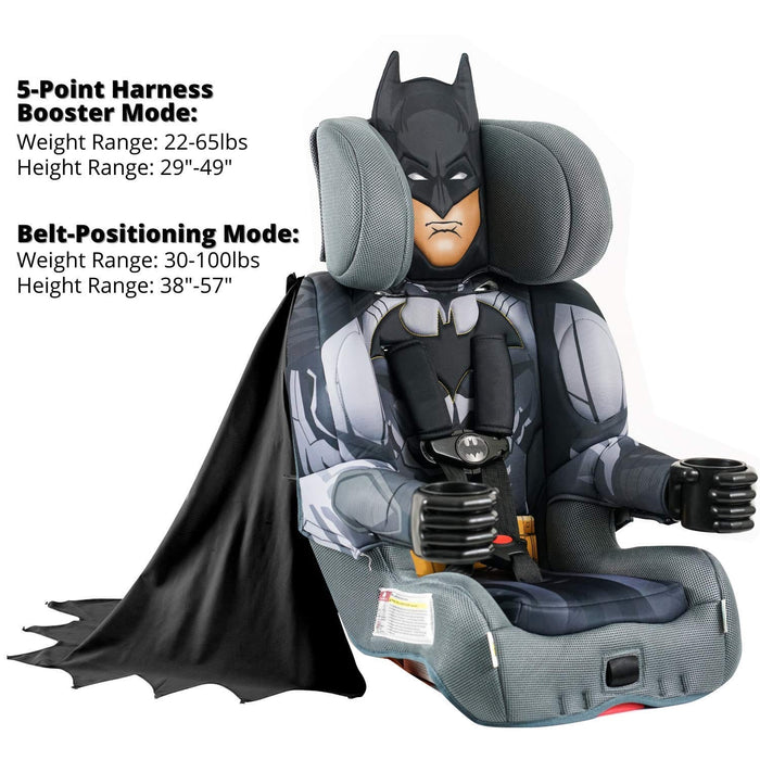 Batman Caped Crusader 2-in-1 Harness Booster Car Seat