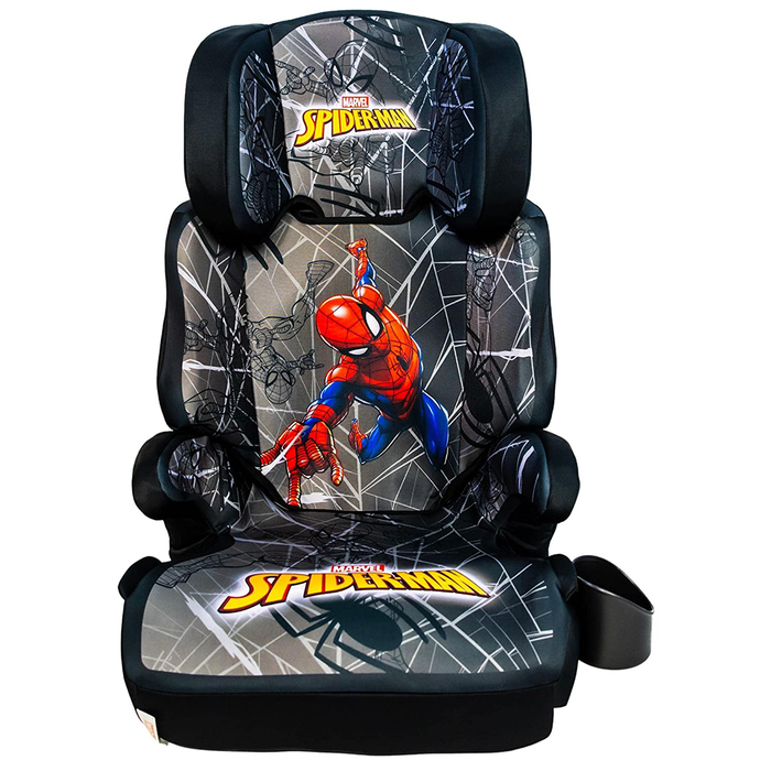 Spider-Man High Back Booster Car Seat, Spider-Man Grey Web