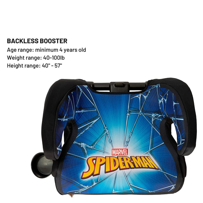 Spider-Man High Back Booster Car Seat, Spider-Man Blue Suit