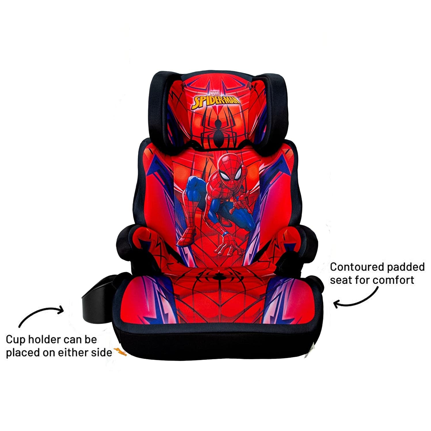 SpiderMan High Back Booster Car Seat, SpiderMan Suit — KidsEmbrace